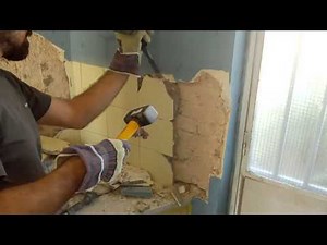 Αφαίρεση πλακιδίων. How to remove old kitchen tiles.