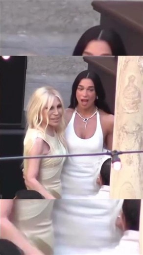 Donatella Versace Stole the Wedding Weekend #dualipa