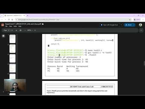 EXPERIMENT NUMBER 7 STRATEGTIOIZING EXECUTION: PROCESS SCEDULING FOR PEAK SYSTEM EFFICIENCY