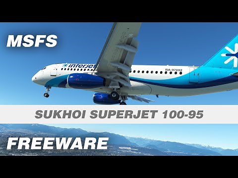 Sukhoi SuperJet 100-95 Freeware Aircraft Add-on for Microsoft Flight Simulator