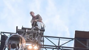 Machine Gun Kelly climbs Rolling Loud stage for next-level performance