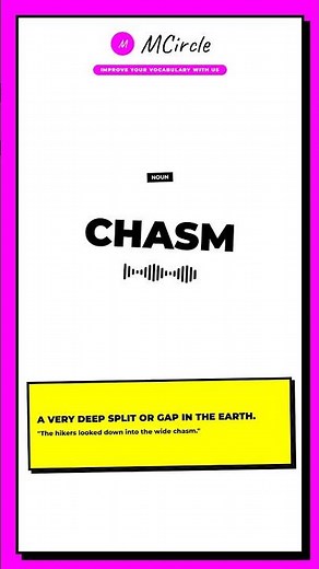 Learn English: What is Chasm? | Vocabulary Shorts