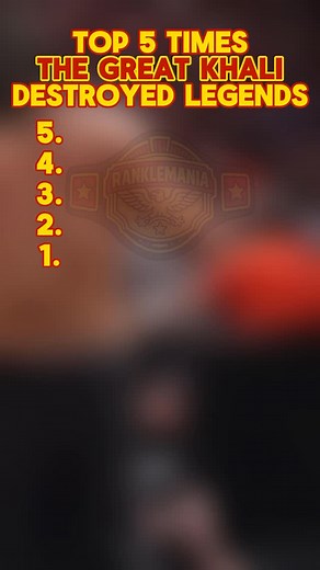 When The Great Khali stepped into a WWE ring, you knew chaos was coming 💥 Standing over 7 feet tall, Khali didn’t just win — he dominated. From crushing Shawn Michaels and Kane to standing toe-to-toe with Triple H, these are the Top 5 Times The Great Khali Destroyed WWE Legends 🤼‍♂️🔥 Which moment was your favorite Khali rampage? Drop it below ⬇️ #WWEMoments #TheGreatKhali #WWEHistory #WWELegends #JohnCena #TheUndertaker #Kane #WWEIndia #ProWrestling #WrestlingCommunity #WWEUniverse #WWENetwor