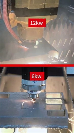 6kW vs 12kW Laser Cutting 25mm Steel | Real Test#FiberLaser #LaserCutting #6kWvs12kW #MetalCutting