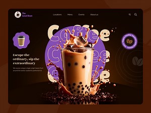 Coffee Shop Landing Page | UI | Food | Website
