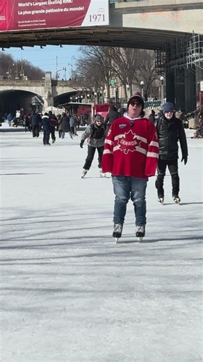 Skating on the Rideau Canal was my favourite part of visiting Ottawa! #CanadianComedy