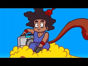 Black Goku rides the Nimbus differently!