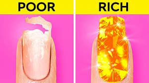 29K views · 347 reactions | Poor vs rich nail hacks poor vs rich manicure hacks! Nail care & crazy manicure ideas | 5-Minute Crafts Like | Facebook