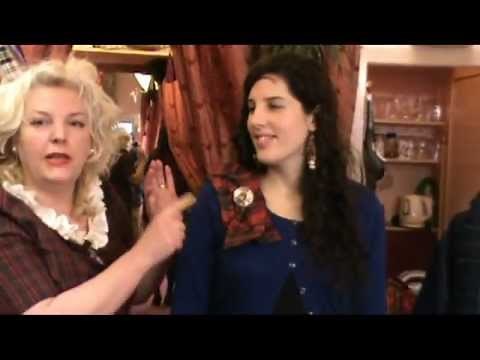 How to tie a Tartan Sash - 'Victorian Style' by Janet Washington of Claire Charles Designs.