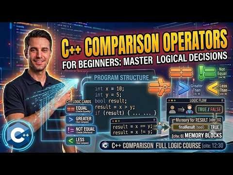 មេរៀន C++ ៖ ស្វែងយល់ពី Comparison Operators (ប្រមាណសញ្ញាប្រៀបធៀប) ឱ្យច្បាស់ក្នុង ១ វីដេអូ