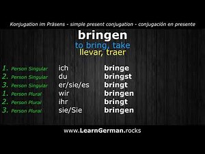 Deutsch Lernen | Verben 28 | bringen ⇔ to bring | Learn German | RE-UPLOAD + Español Sub