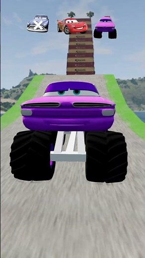 mcqueen car vs all cars ? 🤡 #127 #mcqueen #crashtest #carvs #automobile #beamngdrive