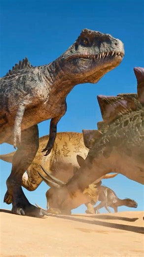 It was amazing to see so many dinosaurs running right in front of me.