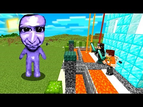 BLUE DEMON vs SECRET BASE in Minecraft!