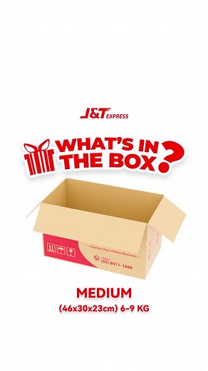Here are some items that can fit inside a J&T Express medium size box ✅ #jntexpress #expressyouronlinebusiness #fyp #foryoupage