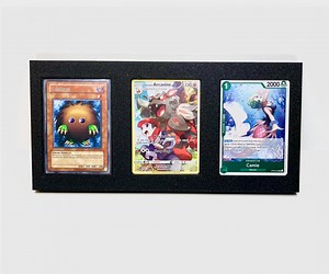 Trading Card Display Frame: 3 Standard Slots-owl . Fits a 66 X 91mm Standard Card Sleeve (pokemon, Dragonball Super, Lorcana, Yugioh, Magic) - Etsy
