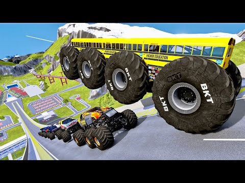 Monster Truck Car Jump Madness Aerial Adventures!