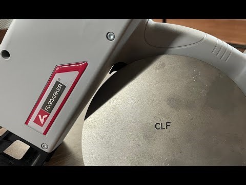 Marks in 60 Seconds: Continuous Line Font Demo with The FlyMarker mini Portable Dot Peen Marker