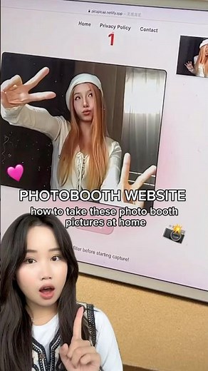 Photobooth Website to take Cute Aesthetic Picture Stripes 💖 #kbeauty #douyin #korean #trend #viral