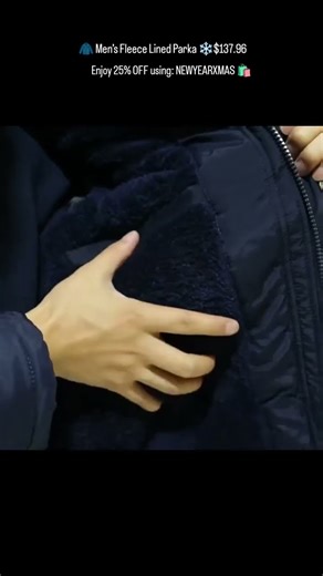 🧥 Men’s Fleece Lined Parka ❄️|| The Goodie Nook