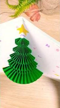 DIY CHRISTMAS Tree Pop-up Card #shorts #diy #fyp