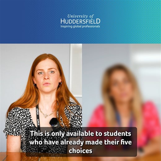 If you've made all five of your UCAS choices but would like another, have you considered adding Huddersfield as an option? Through UCAS Extra you can add one more choice to your UCAS application. Find out more: hud.ac/pd1 | University of Huddersfield