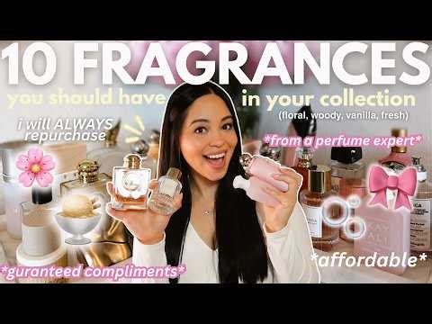BEST PERFUMES YOU SHOULD HAVE TO SMELL AMAZING🌸must have floral, fresh, vanilla fragrances for women
