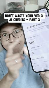 How to Use Google's VEO 3 Without Wasting Your AI Credits - PART 3 "💸Don't let VEO 3 take your lunch money." Everyone's excited about Google's new VEO 3 video generator, but I'm seeing a lot of people, including myself, burn through their credits unnecessarily. Before you jump in, here is PART 3 with three practical tips to be smarter about it. This is based on what I've found works best. → Use your freebies first. You get three free video generations in Gemini. Use every single one of them bef