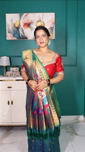 Pre-Pleated Gujarati Saree Draping Tutorial. #sareedraping #drape #saree