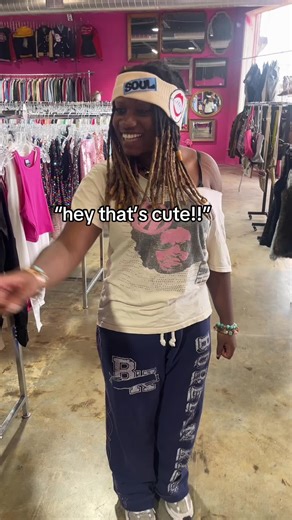 If it’s cute… just get it. 💕 Life’s too short to leave the good stuff behind. #TreatYourself #FlamingosVintagePound #CuteFinds #AustinThrift #sustainablefashion