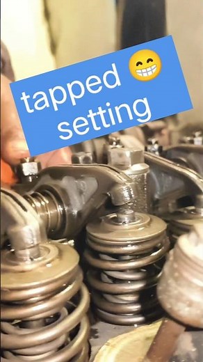Engine tappet setting #mechanic​ #engine​ #cylinderhead​ #automobile​