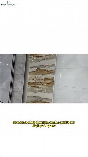 Flat Push Display System for Tile & Stone Samples | Custom Showroom Rack#tileshop