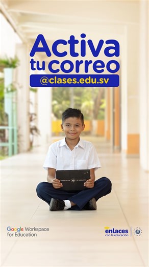 📧 ¡Tu correo clases.edu.sv te abre las puertas a un mundo de herramientas digitales! 🚀 Accede a Google Workspace for Education y muchos otros recursos diseñados para apoyar tu aprendizaje. ✅ Actívalo fácilmente aquí: 👉 https://www.enlaces.edu.sv/servicios/ 💻 Aprovecha la tecnología a tu favor y lleva tus estudios al siguiente nivel. #EnlacesConLaEducación | Ministerio de Educación