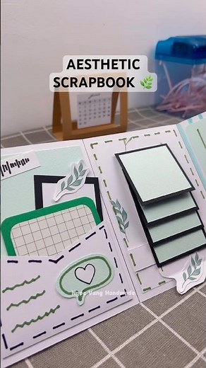 Cute Mini Scrapbook Album 🌿 Handmade & Aesthetic
