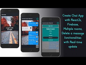 Build a Real-time Update Chat App With Multiple Chat Rooms | By Using ReactJs (React Hooks) Firebase