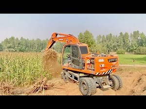 Powerful Doosan Excavator Working in the Fields | Heavy Machine Digging Action