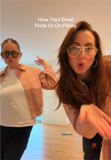 The matching gifted jackets, the sweats, the kitten heels, the socks, the glasses, the hoops. I fear we’re morphing @Eva Amurri #fyp #foryou #girl #morphing