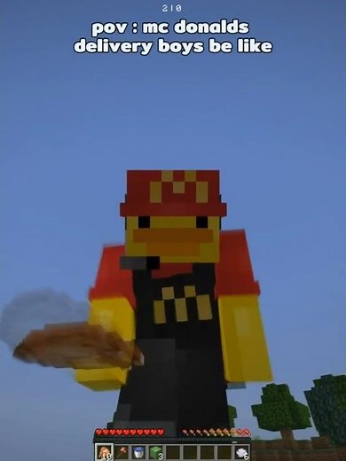 chicken delivery in minecraft #minecraft #shorts