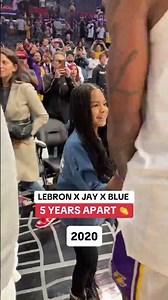 Jay-Z and Blue Ivy Carter have been coming to Laker games and supporting LeBron for years! 🥹