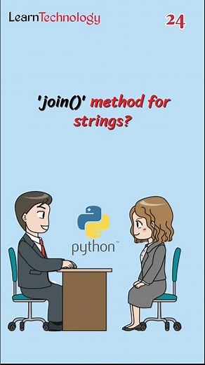 join method in Python? #24 #python #interview #pythontutorial