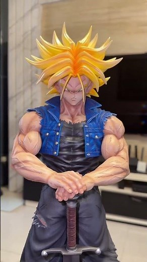 #29 Super Saiyan Trunks with Sword ⚔️ Epic DBZ Statue Reveal! #shorts