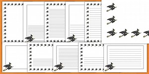 Halloween Witch Page Border Pack