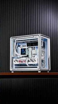 White Ice Gaming Setup ❄️ RTX 5070 Ti Vulcan + 9800X3D Monster🌍 #pcbuild #gaming #rtx #amd #asmr