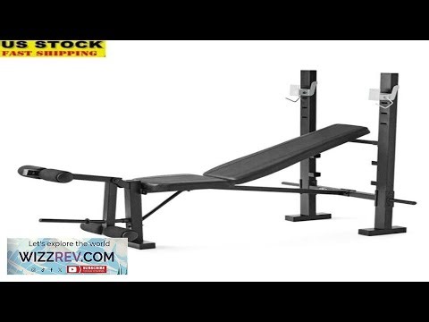 Adjustable Weight Bench Rack Combo Leg Press Strength Training Gym Equipment New