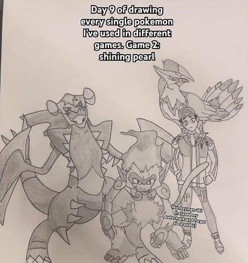 Garchomp drawing #art #drawing #pokemom #garchomp