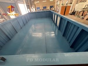 [Hot Item] 2025 Above Ground Outdoor Steel Aquarium Diving Acrylic Mod Big Pools Converted Shipping Container Swimming Pool