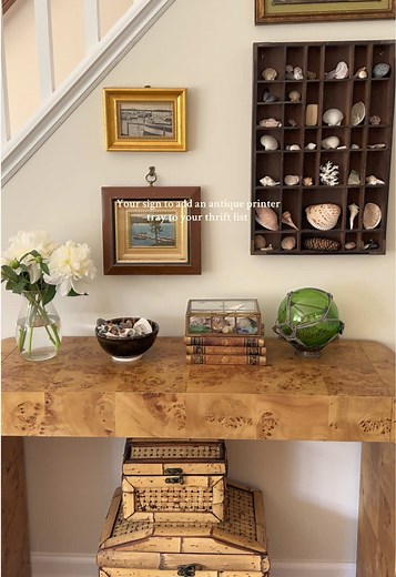 Antique Printer Trays: Enhance Your Coastal Decor