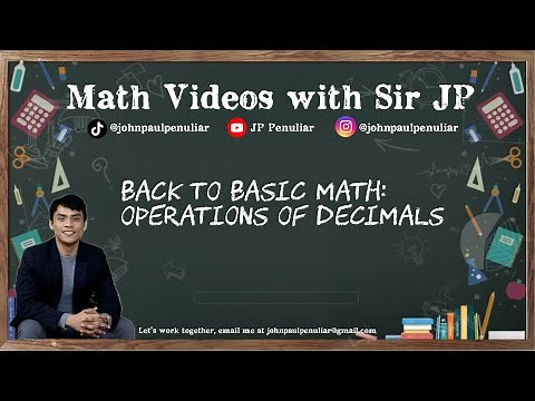Back to Basic Math - Lesson 6 - Operations of Decimals