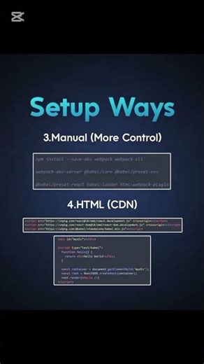 React Basic Setup | for beginner
