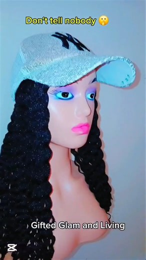 headband wig with Brazilian wool . Rock with baseball cap, buchethat or a scalf #diy #headband #wig